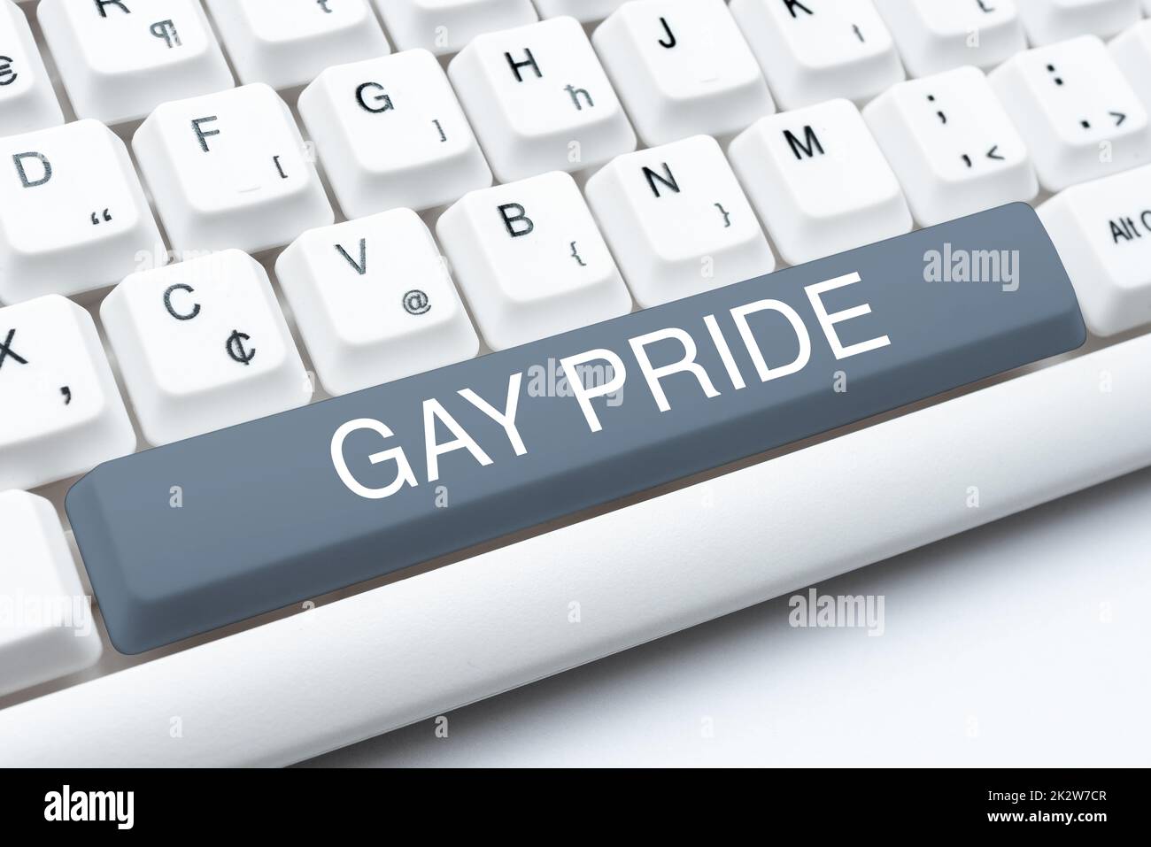 Sign displaying Gay Pride. Conceptual photo Dignity of an idividual that belongs to either a man or -48680 Stock Photo