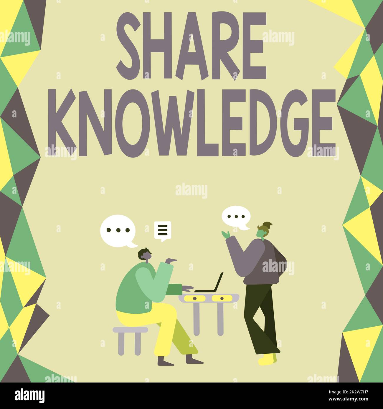 Conceptual display Share Knowledge. Concept meaning teaching others