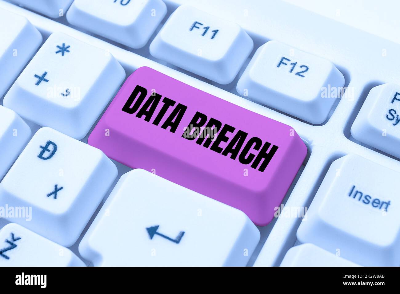 Conceptual caption Data Breach. Business overview security incident where sensitive protected information copied -48608 Stock Photo