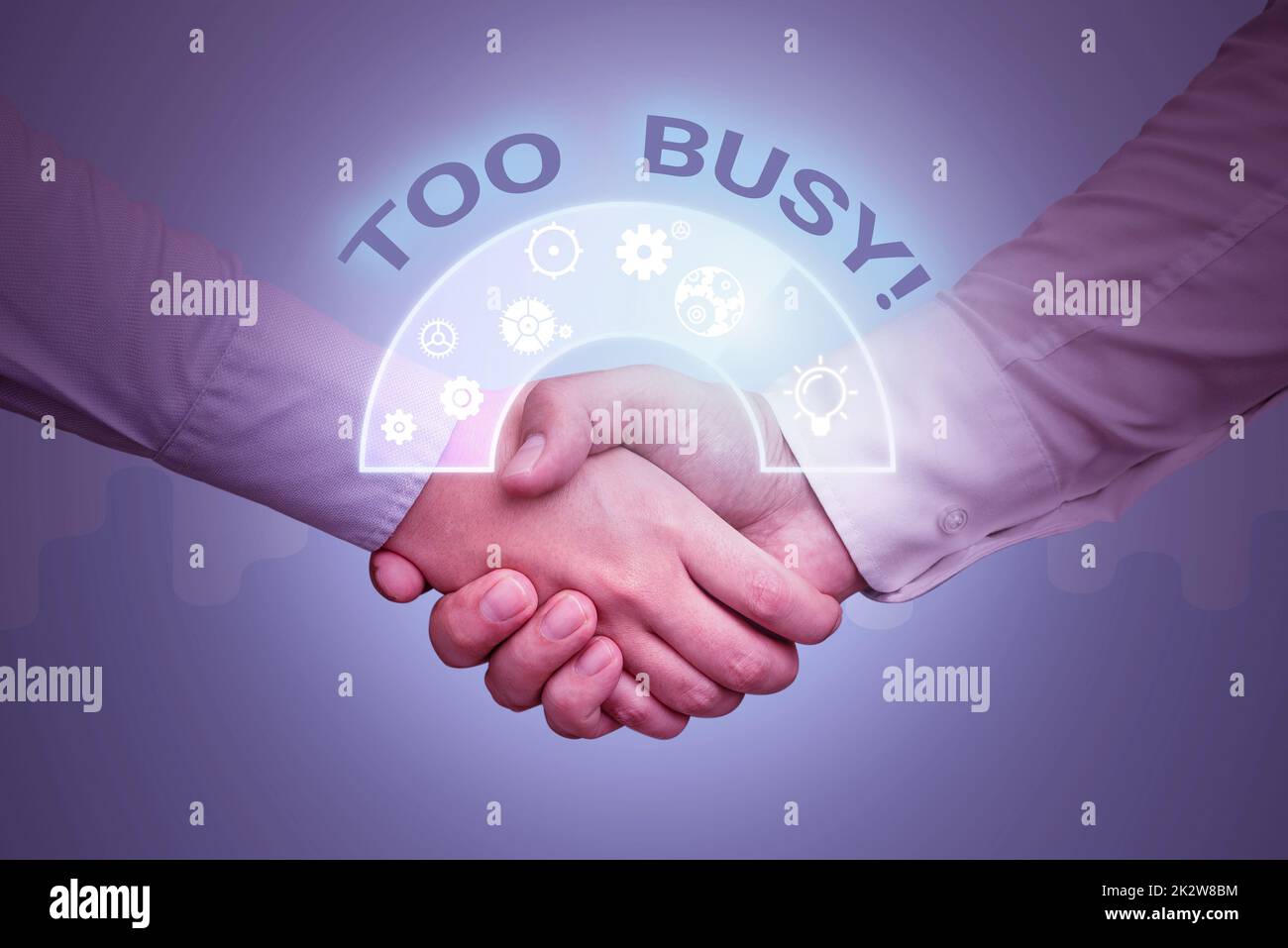 Conceptual caption Too Busy. Business approach No time to relax no idle