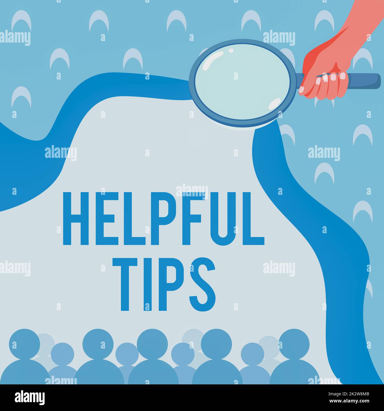 Conceptual caption Helpful Tips. Business showcase Useful secret