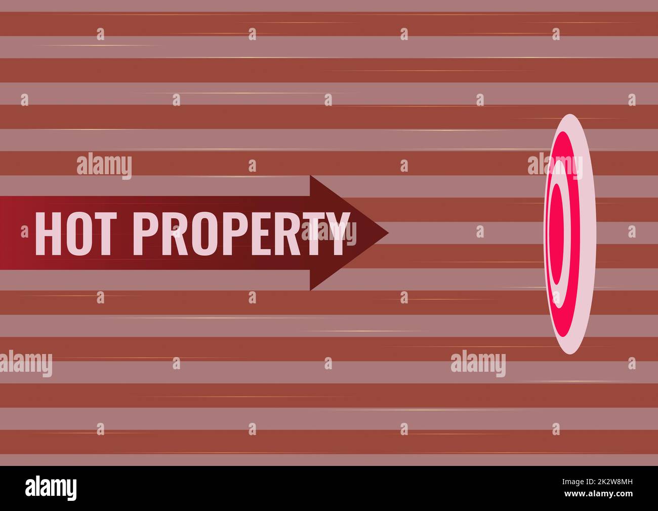 Conceptual caption Hot Property. Business concept Something which is sought after or is Heavily