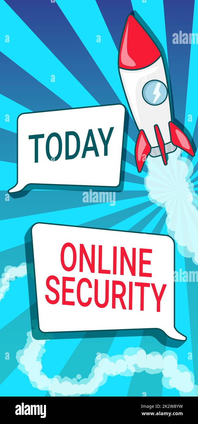 Inspiration showing sign Online Security. Internet Concept rules to ...