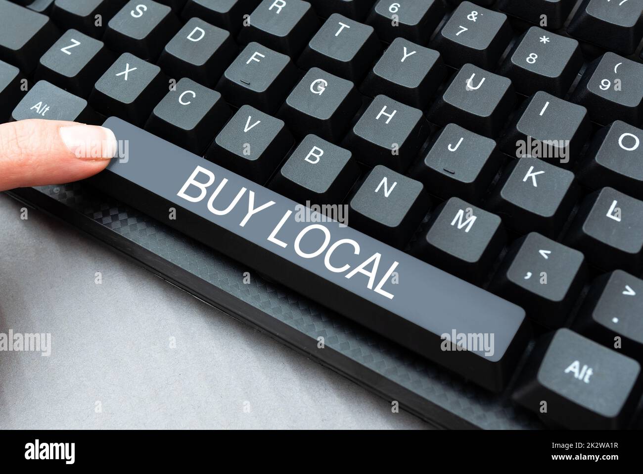 Inspiration showing sign Buy Local. Concept meaning Patronizing ...