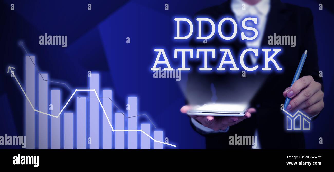 Writing displaying text Ddos Attack. Business idea perpetrator seeks to ...