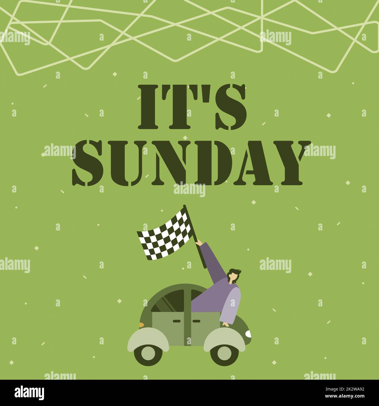 Weekend Rwst Sunday Handwriting text It S Sunday. Internet Concept Day of rest and ...