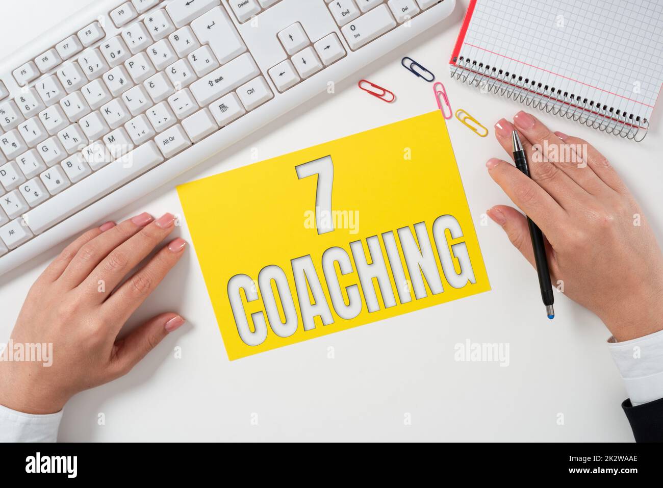 Text caption presenting 7 Coaching. Internet Concept Refers to a number of figures regarding business to be succesful -47942 Stock Photo