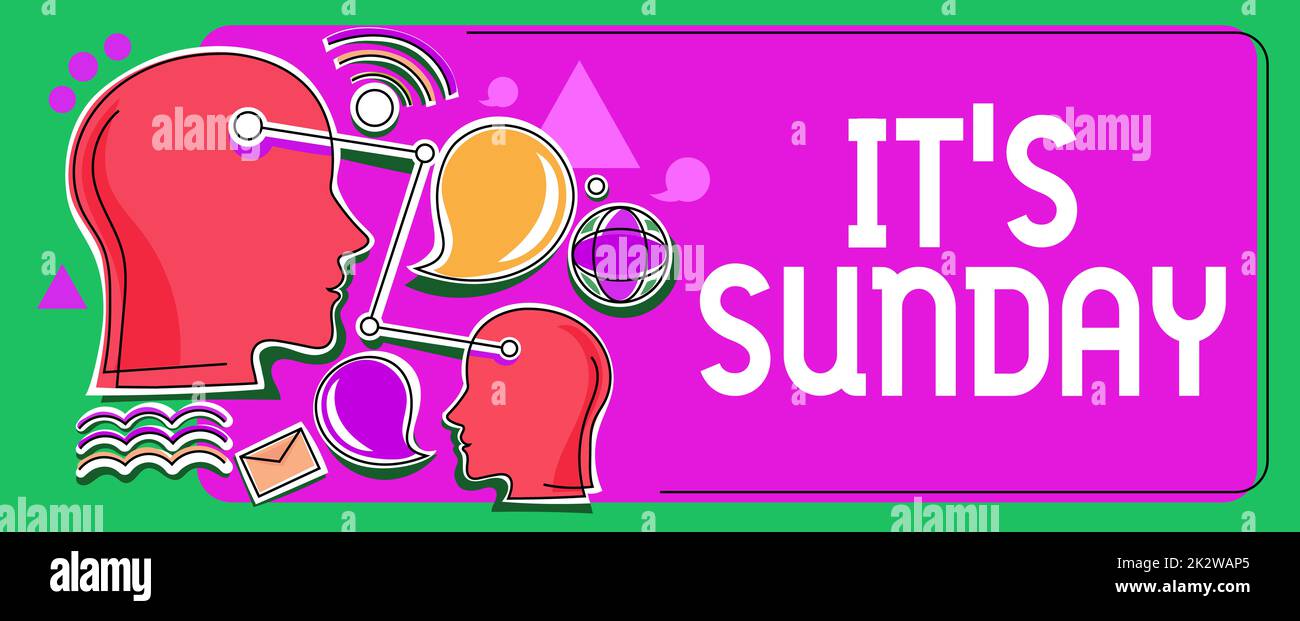 Weekend Rwst Sunday Text showing inspiration It S Sunday. Word Written on Day of rest and ...