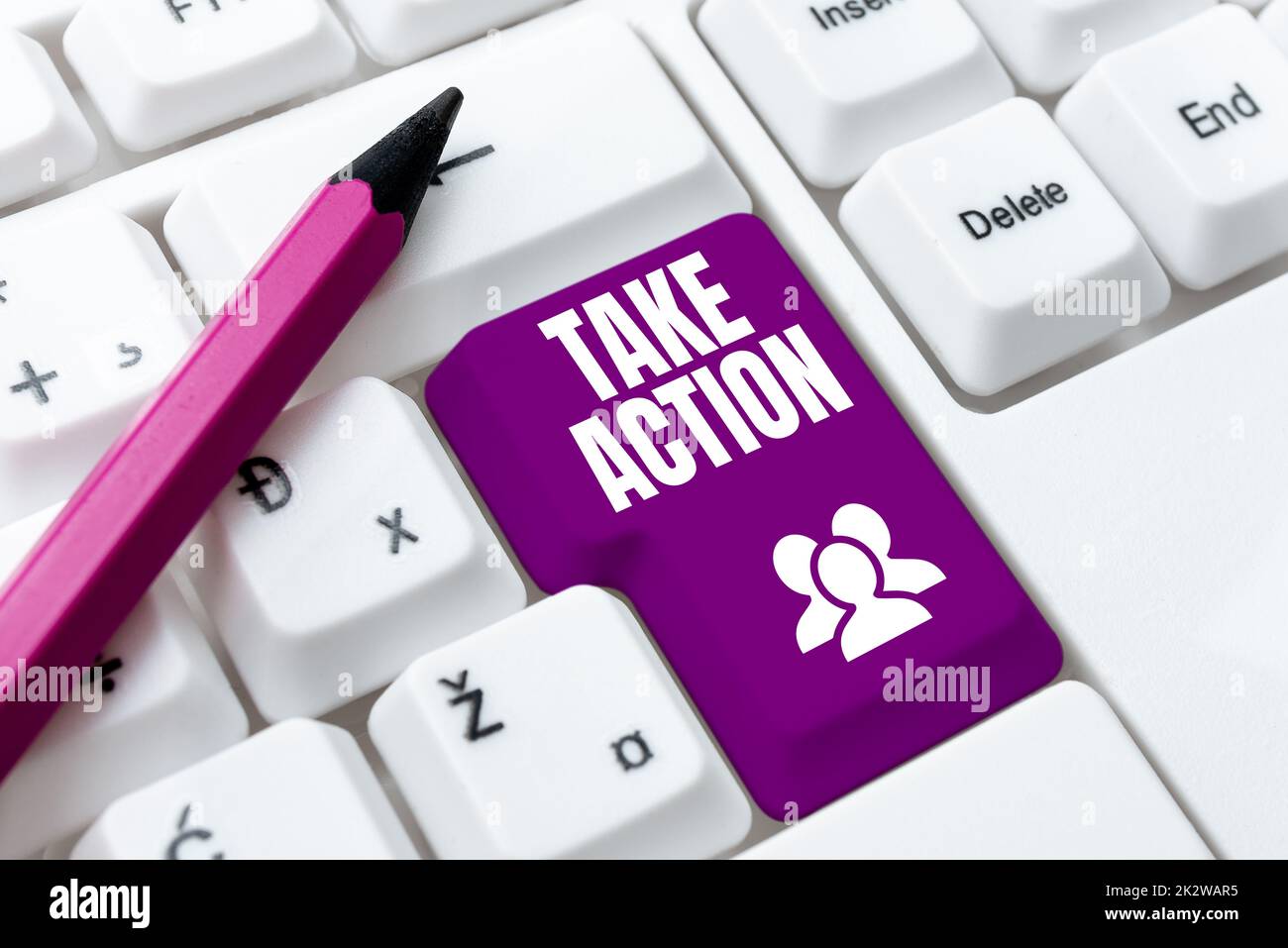 Hand writing sign Take Action. Word for advices someone to do something or reaction right now -48884 Stock Photo