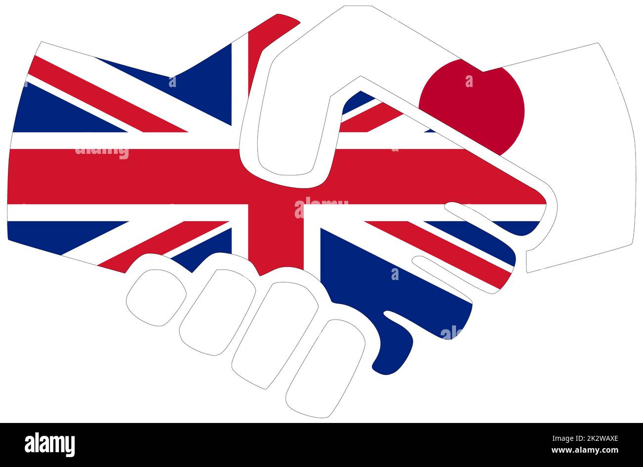 UK - Japan : Handshake, symbol of agreement or friendship Stock Photo ...