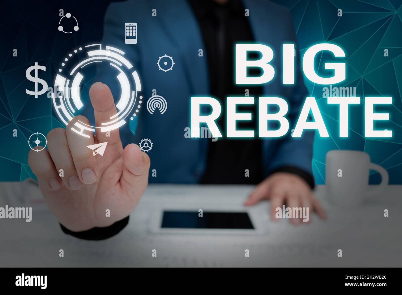Handwriting text Big Rebate. Business approach Huge rewards that can ...