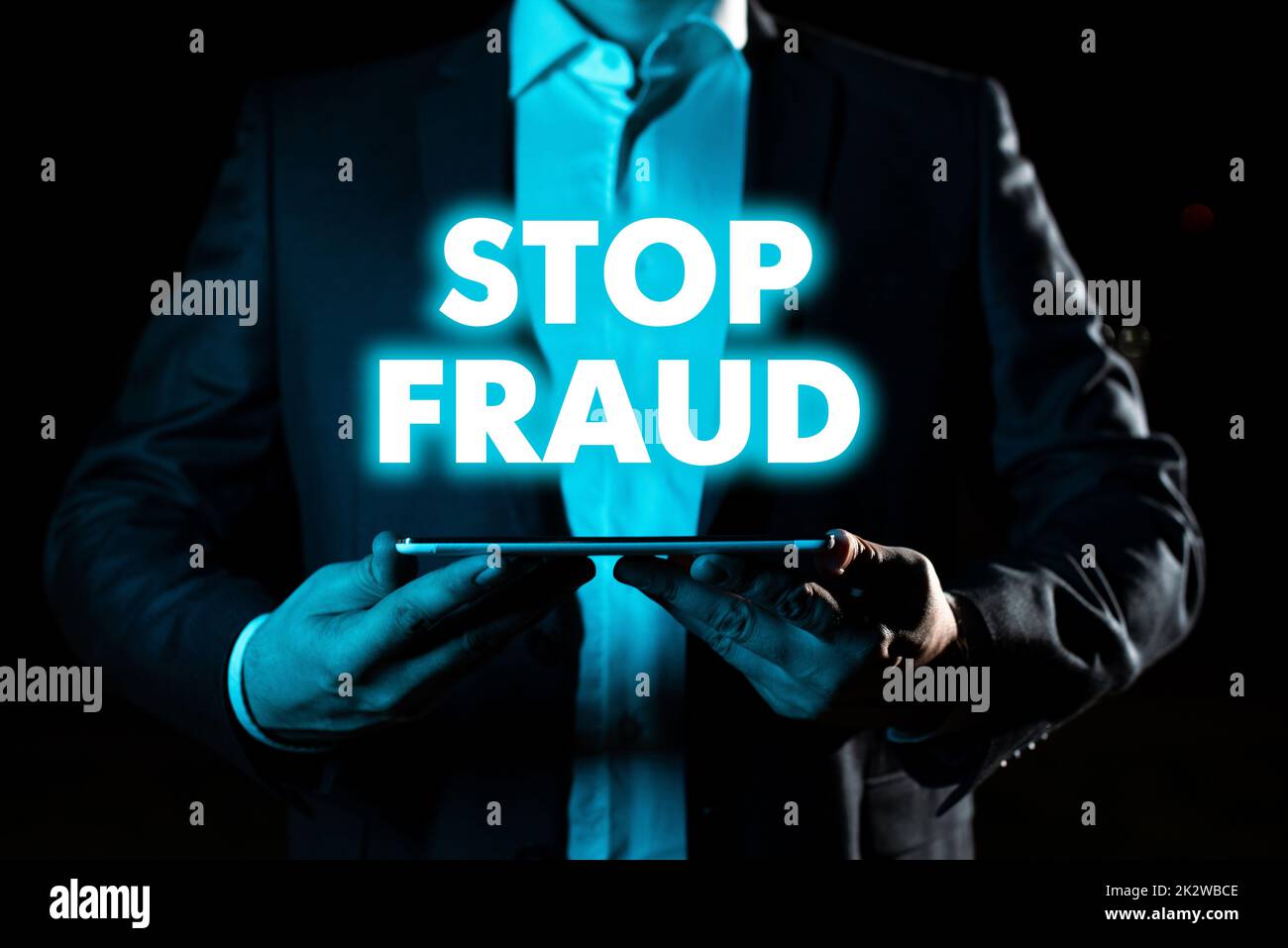 Conceptual display Stop Fraud. Business concept campaign advices showing to watch out thier money transactions -47732 Stock Photo