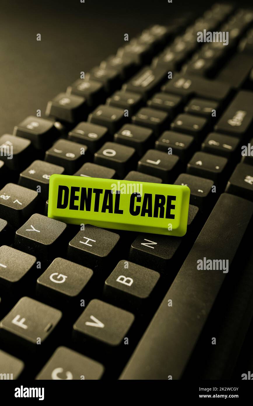 Text showing inspiration Dental Care. Business overview maintenance of healthy teeth or to keep it clean for future -49204 Stock Photo