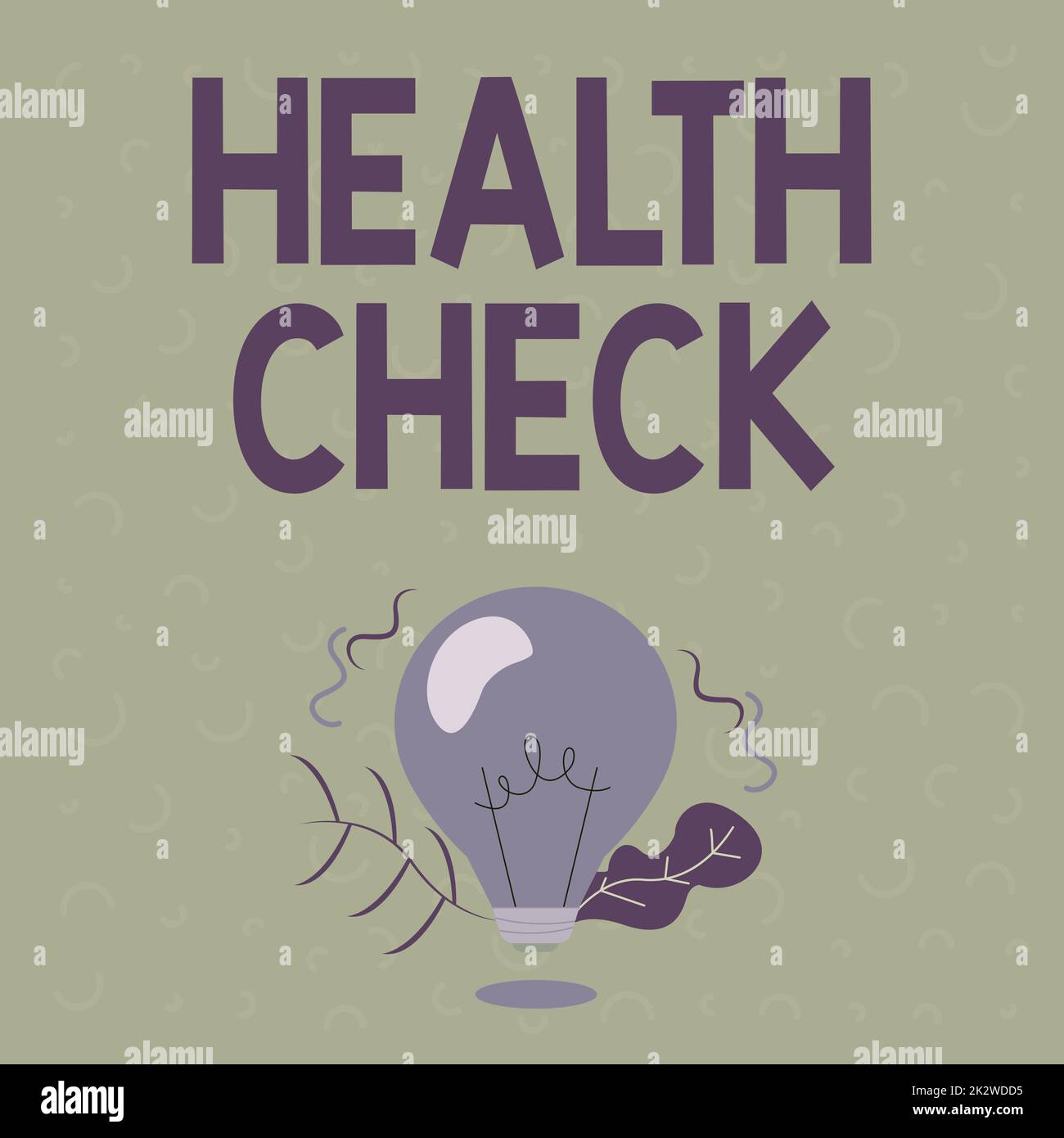 Sign displaying Health Check. Business overview Medical Examination Wellness and general state Inspection Illuminated Light Bulb Drawing Plants Shell Showing Technology Ideas. Stock Photo