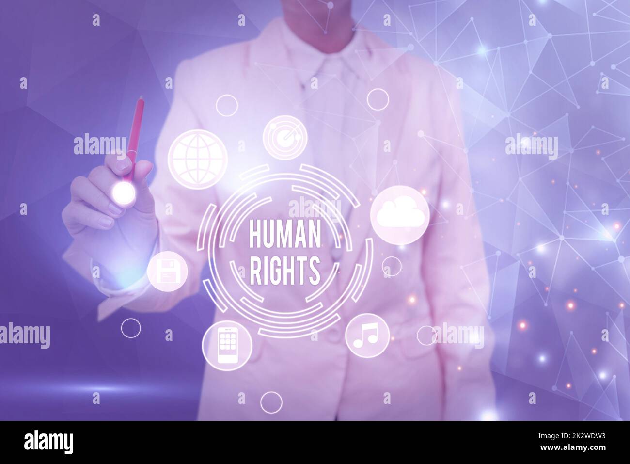 Handwriting text Human Rights. Business concept Moral Principles ...