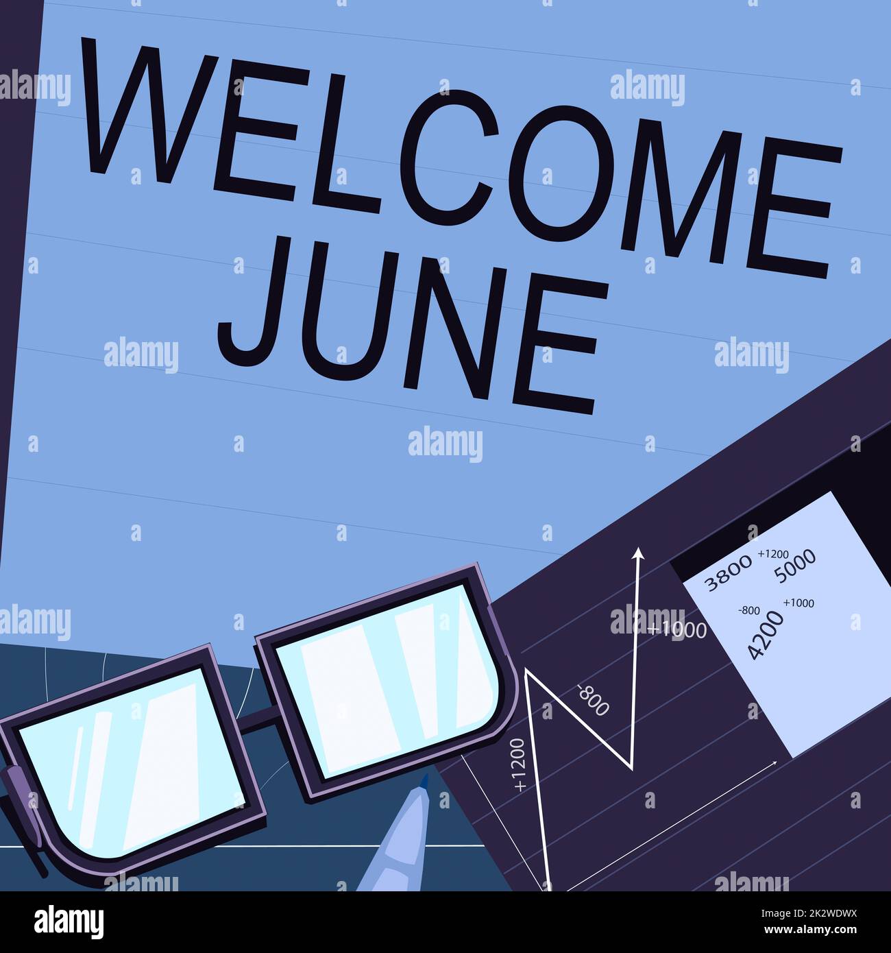 handwriting-text-welcome-june-word-for-calendar-sixth-month-second