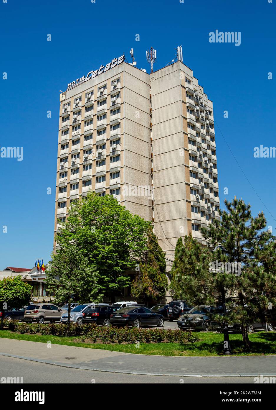 View of  Hotel Continental located in central zone in  Alba Iulia, Transylvania, Romania Stock Photo