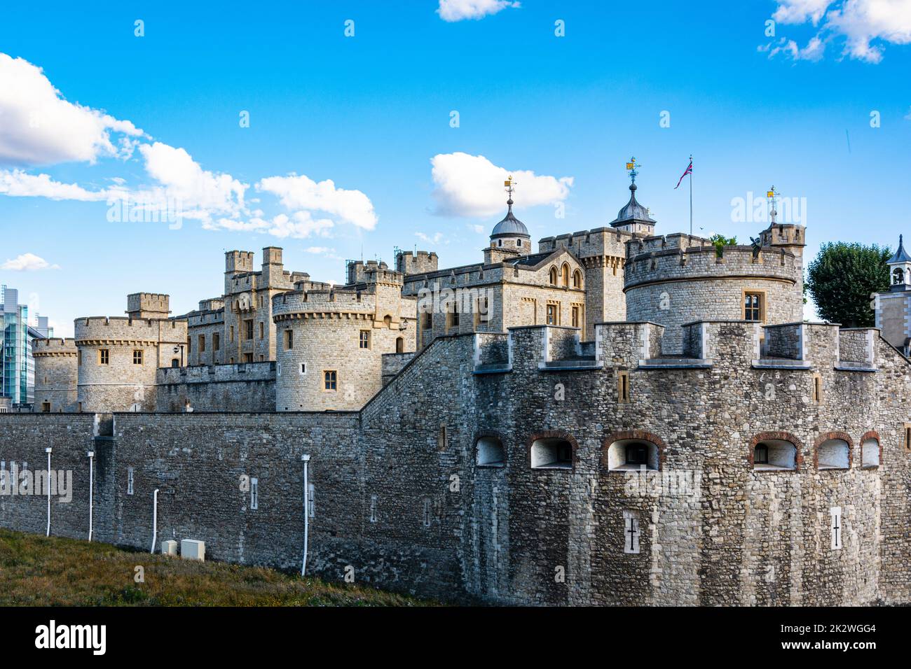 London,England,United Kingdom - August 24, 2022 : View of the Tower of London Stock Photo
