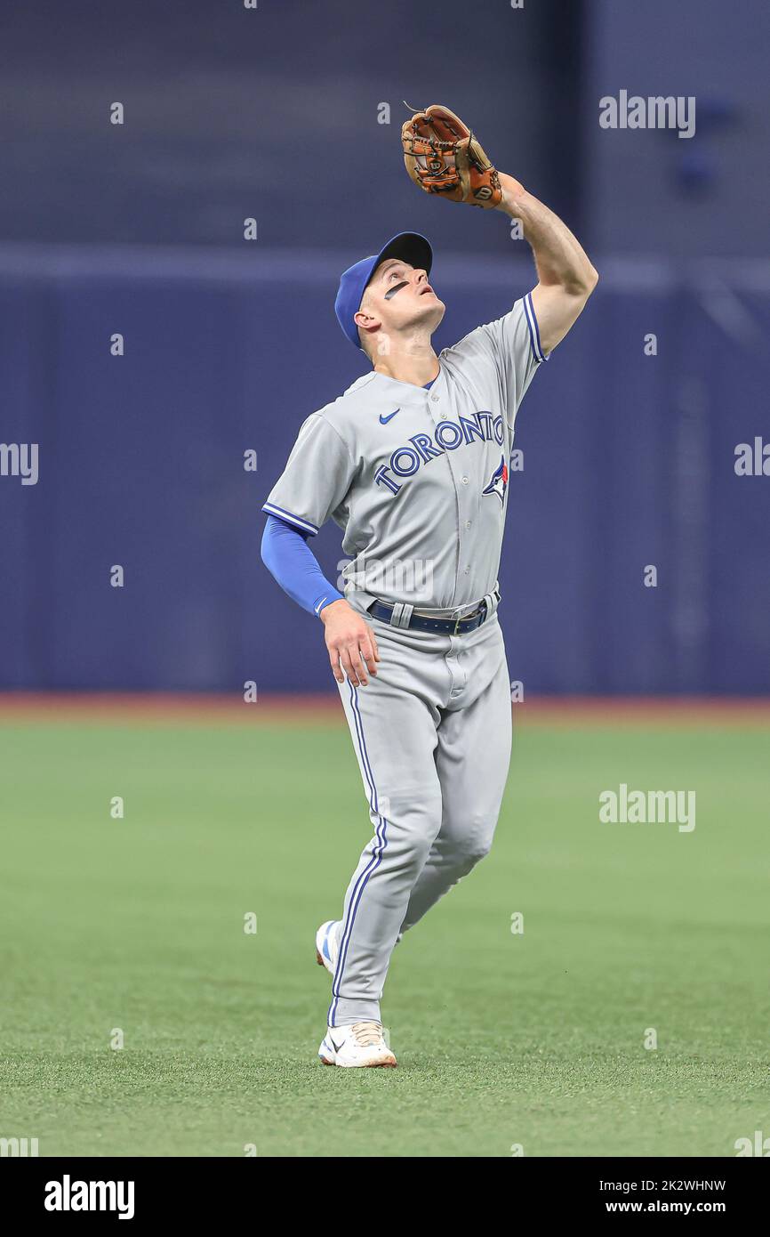 Oakland Athletics left fielder Tony Kemp catches a fly out hit by Toronto Blue  Jays' Matt Chapman during the third inning of a baseball game in Oakland,  Calif., Wednesday, July 6, 2022. (