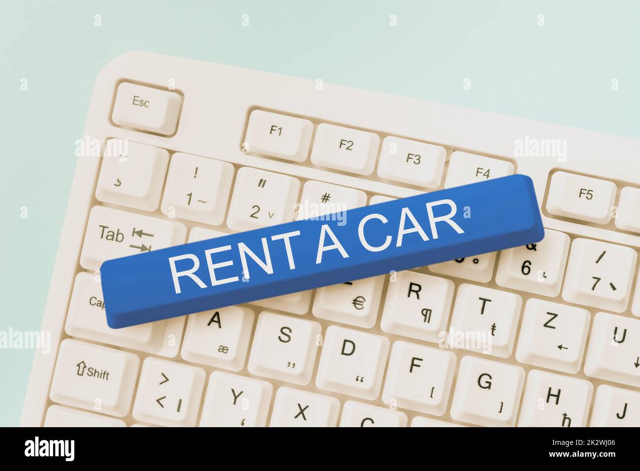 Conceptual caption Rent A Car. Business concept paying for temporary vehicle usage from one day to months -48971 Stock Photo
