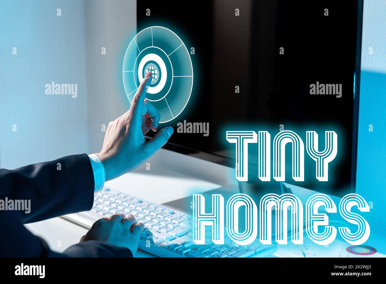 Conceptual caption Tiny Homes. Business overview houses contain one