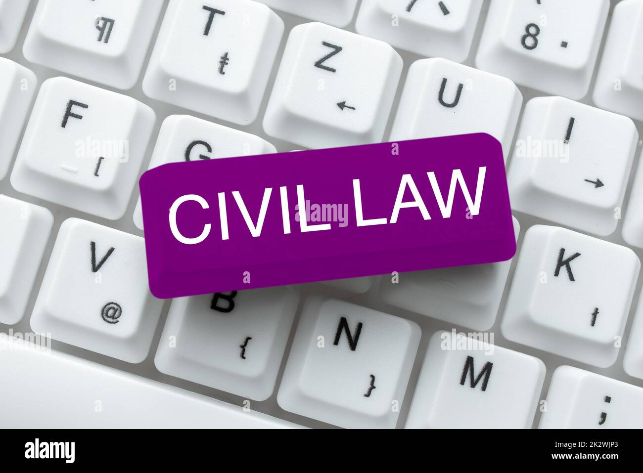 Hand writing sign Civil Law. Business idea Law concerned with private
