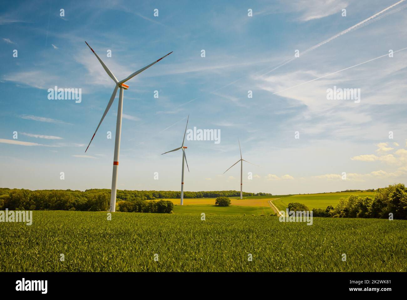 nature environment wind energy industry Stock Photo