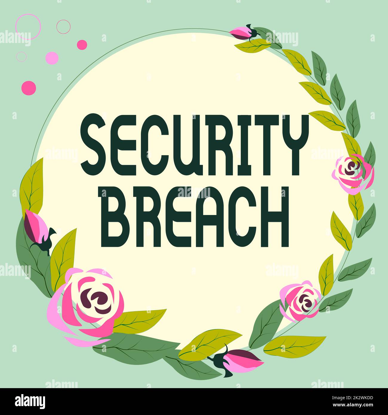 Handwriting text Security Breach. Conceptual photo incident that