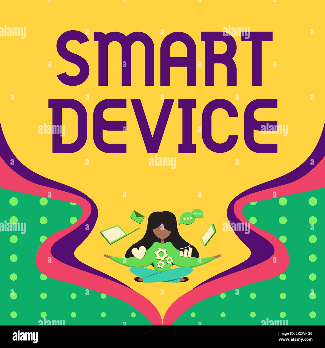 Conceptual display Smart Device, Business showcase Electronic gadget