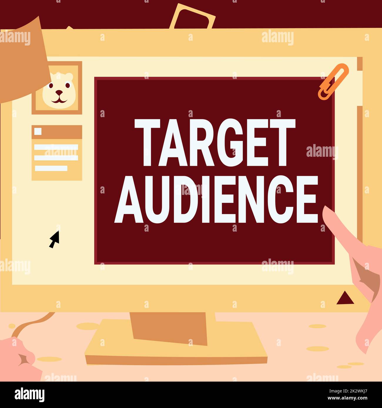 Hand writing sign Target Audience. Concept meaning category of showing