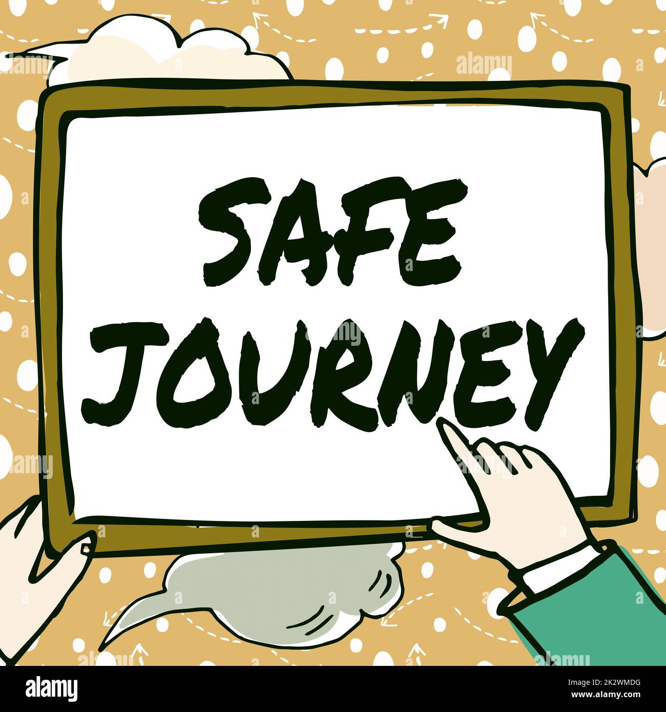 Text sign showing Safe Journey. Business showcase Blessing Bid farewell