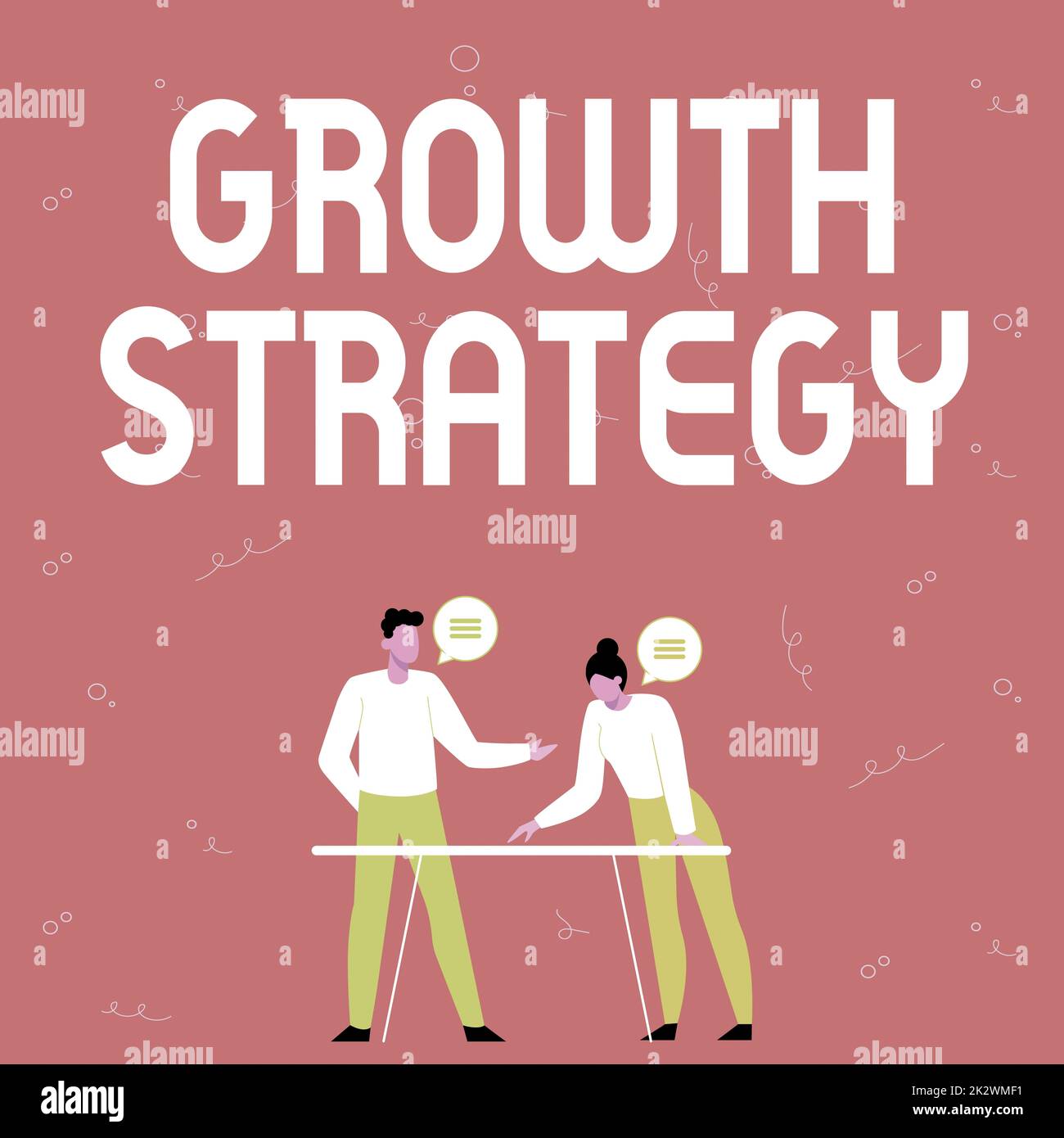 Text caption presenting Growth Strategy. Business approach Strategy aimed at winning larger market share in shortterm Partners Sharing New Ideas For Skill Improvement Work Strategies. Stock Photo