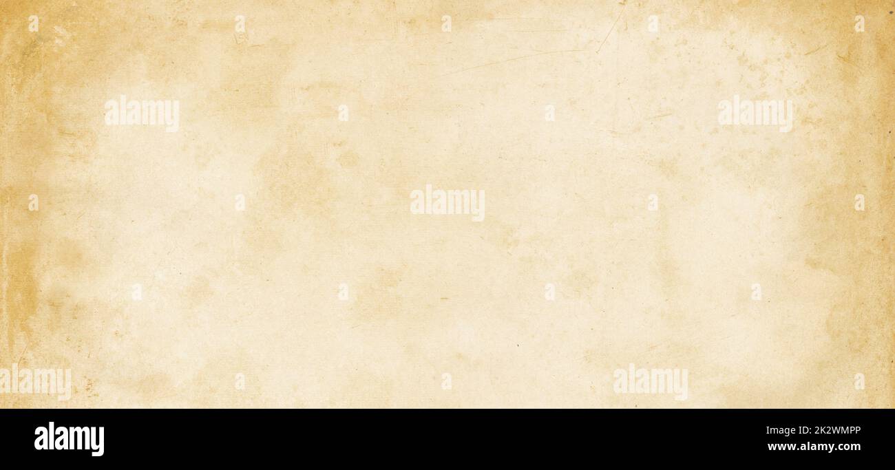 Old parchment paper. Banner texture Stock Photo