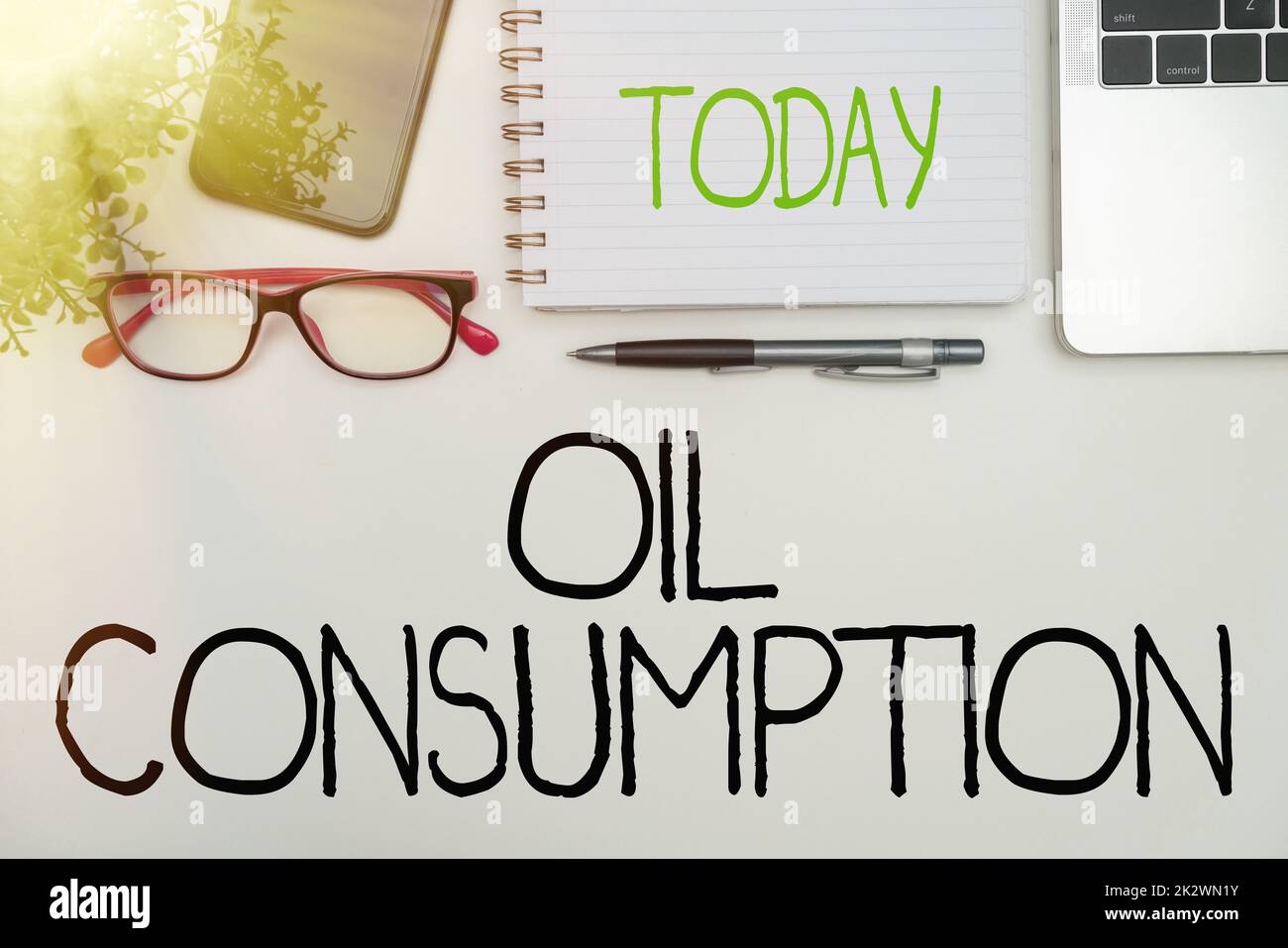 Conceptual caption Oil Consumption. Concept meaning This entry is the