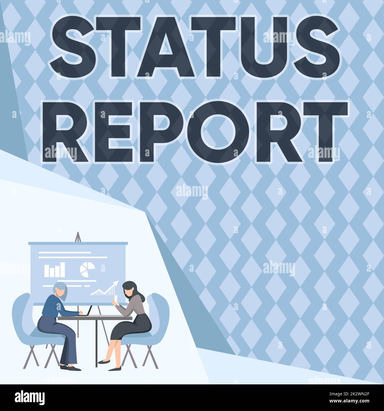 Text sign showing Status Report. Business showcase Update Summary of situations as of a period