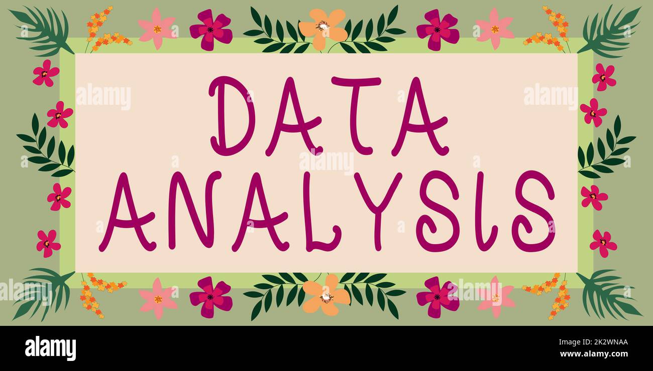 Conceptual caption Data Analysis. Business idea Translate numbers to