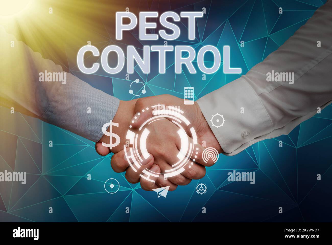 Handwriting text Pest Control. Concept meaning Killing destructive