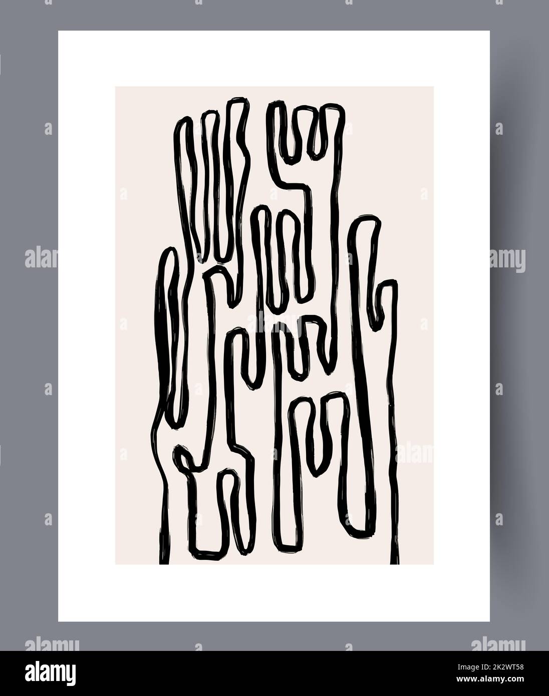 Minimalistic printable art wall posters Stock Photo - Alamy