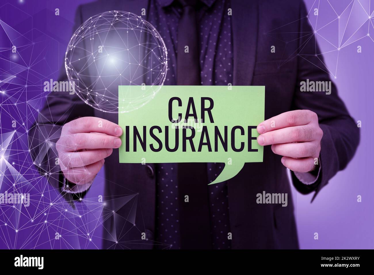 Text caption presenting Car Insurance. Word Written on Accidents