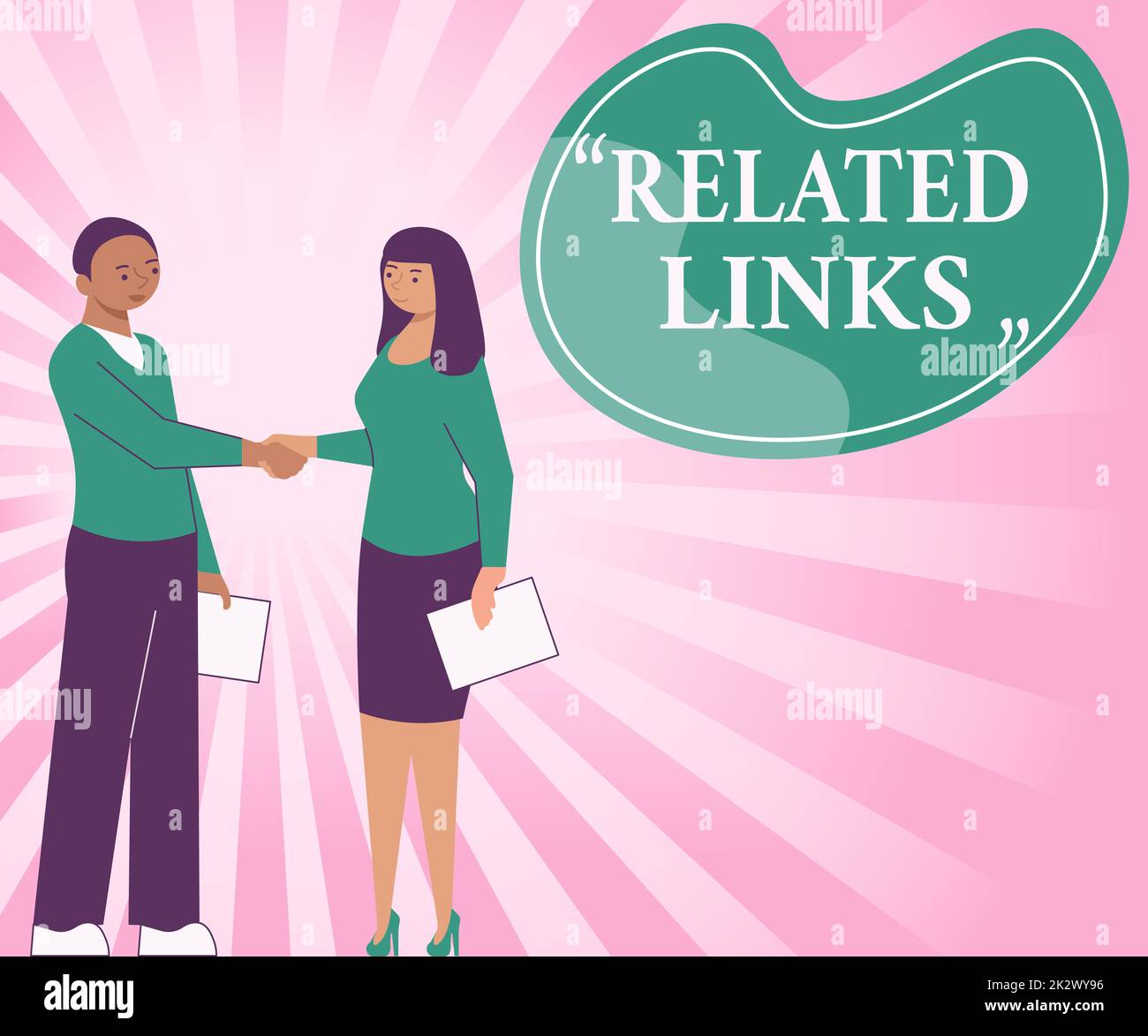 Inspiration showing sign Related Links, Business concept Website inside a Webpage Cross reference Hotlinks Hyperlinks Colleagues Crossing Obstacles Ha Stock Photo