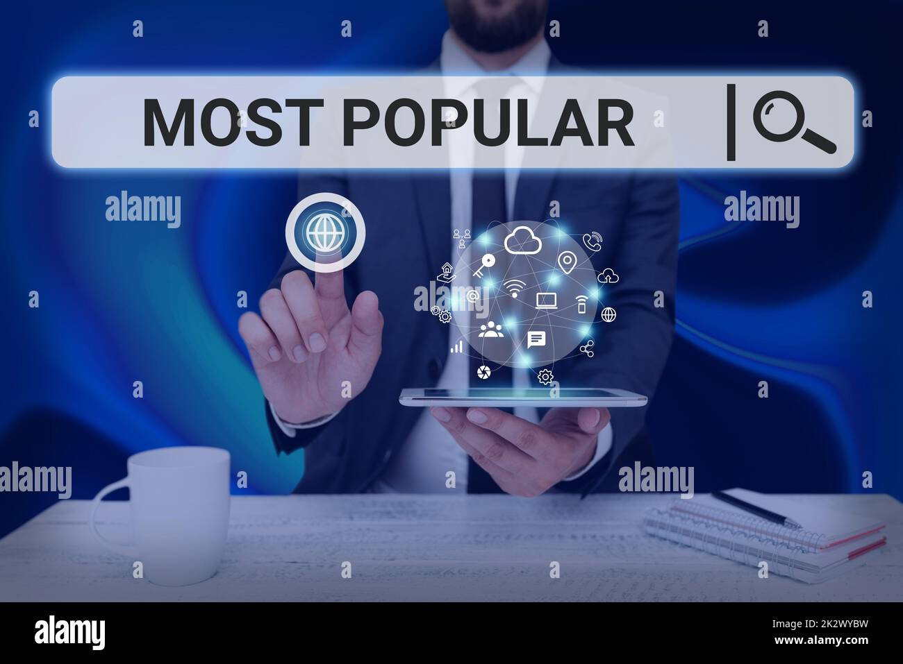 Text sign showing Most Popular. Word for Liked Followed Enjoyed by