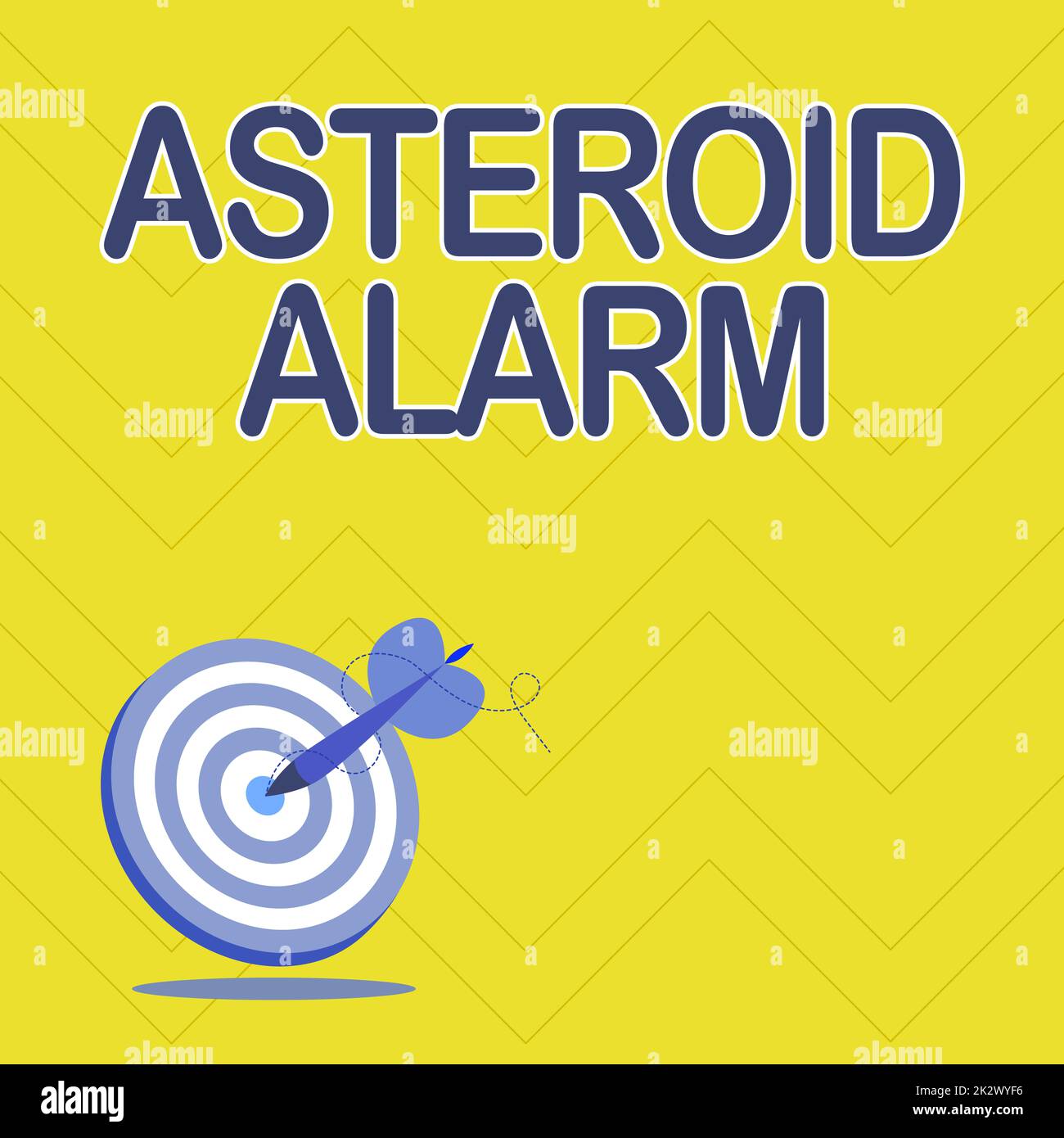 Conceptual caption Asteroid Alarm. Concept warning to prepare
