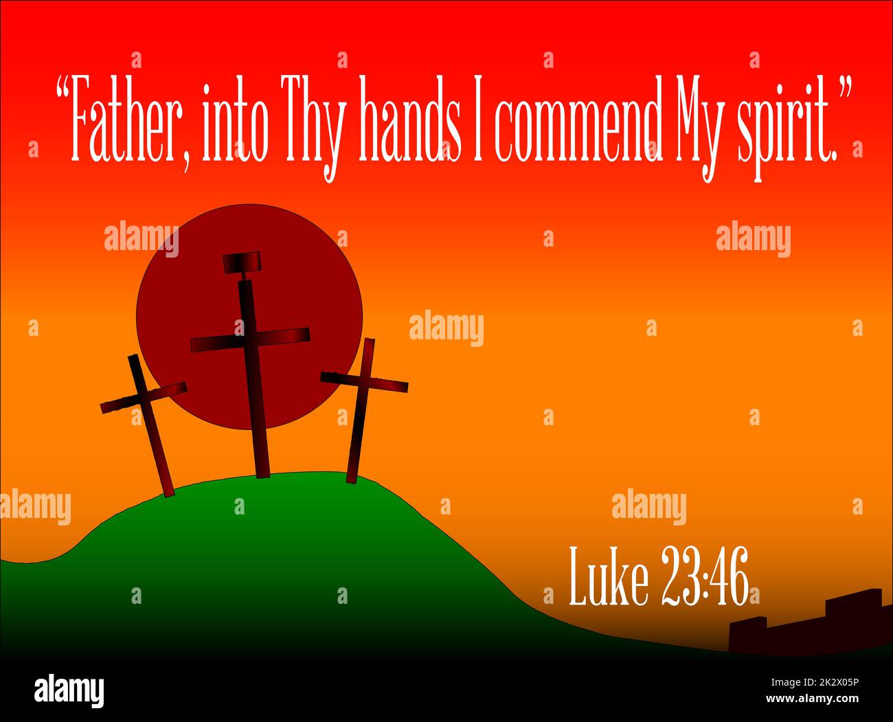 Father, Into Thy Hands I Commend My Spirit Stock Photo - Alamy