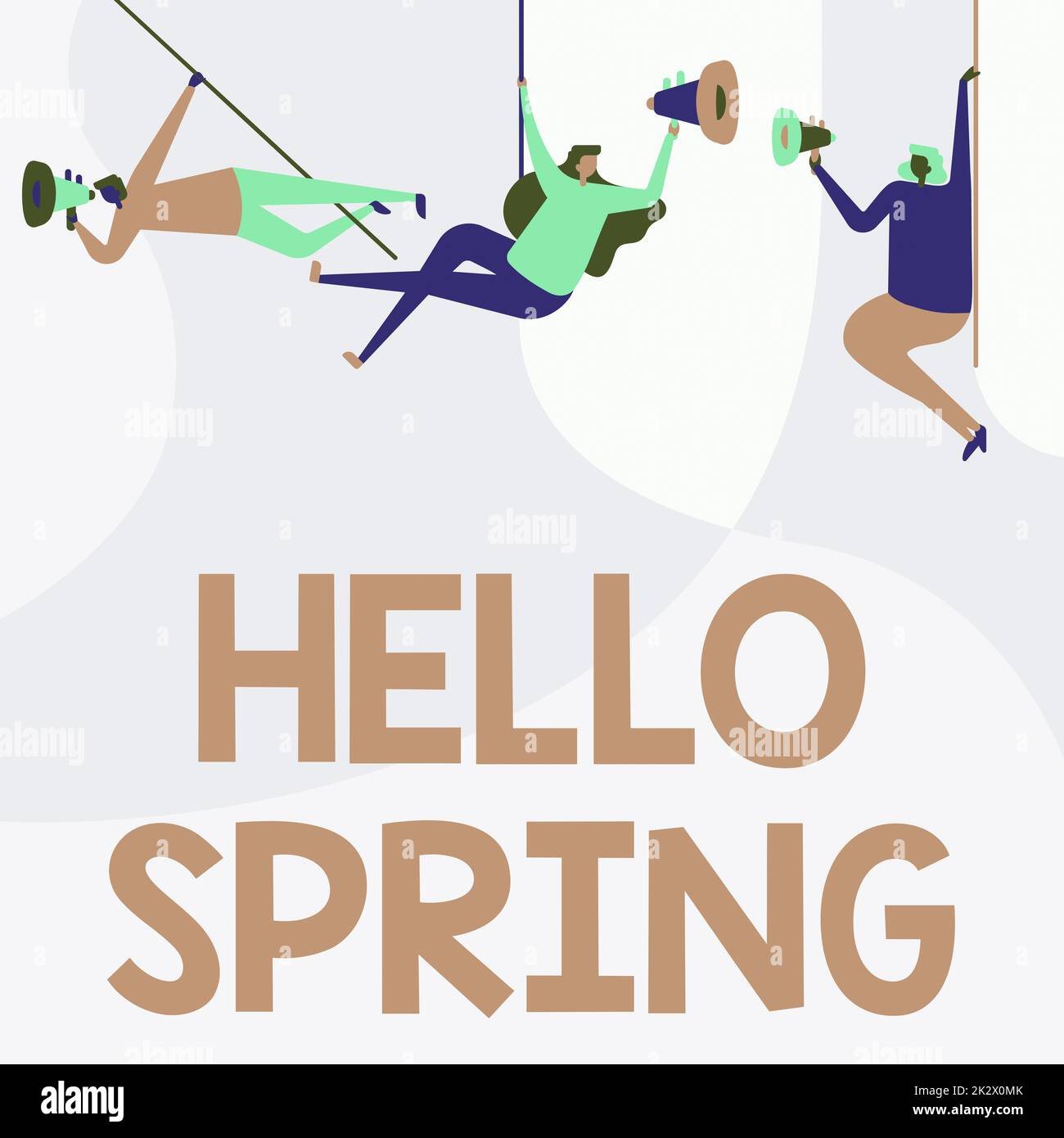 Text sign showing Hello Spring. Business idea season comes