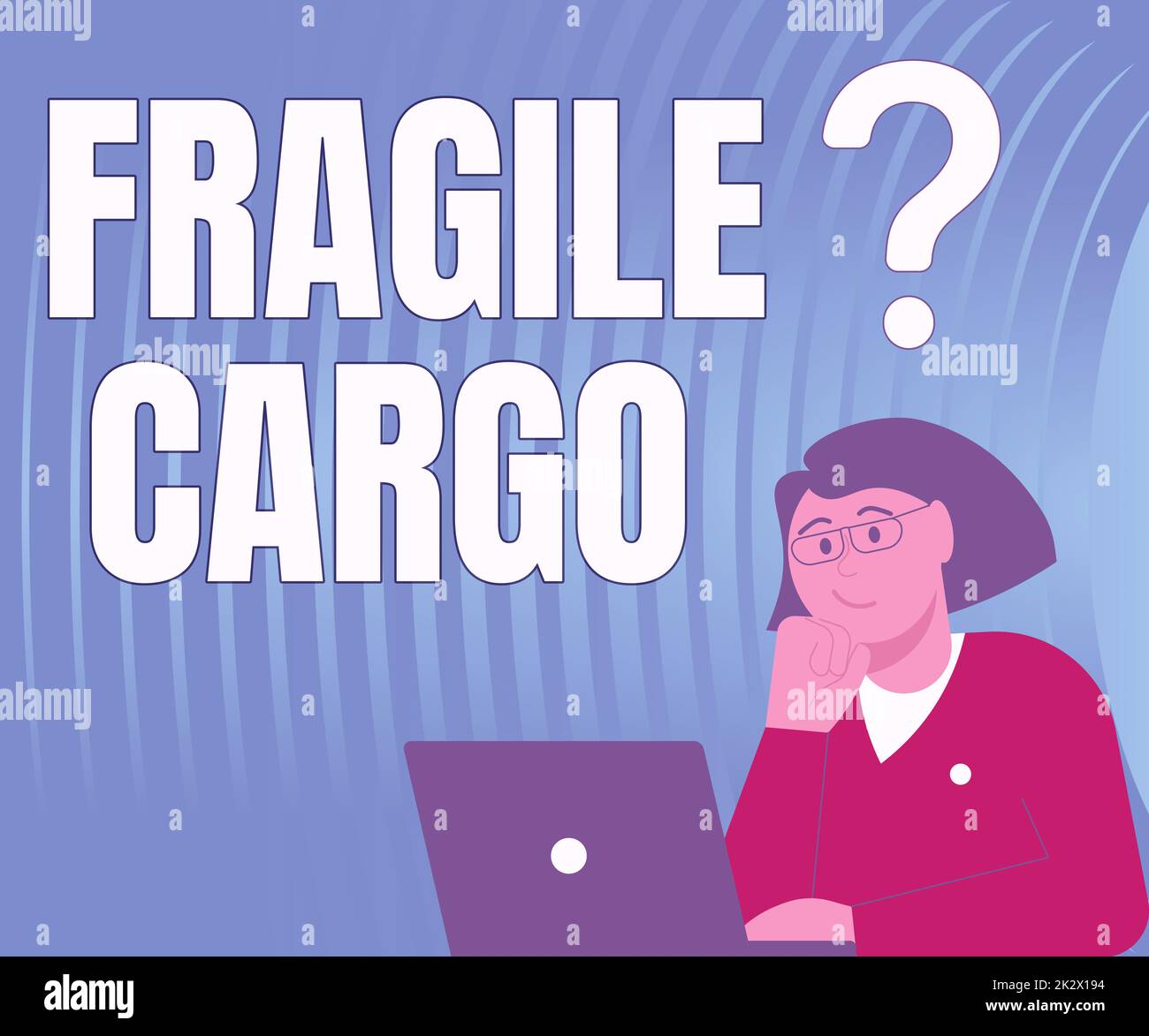 Text sign showing Fragile Cargo. Concept meaning Breakable Handle with