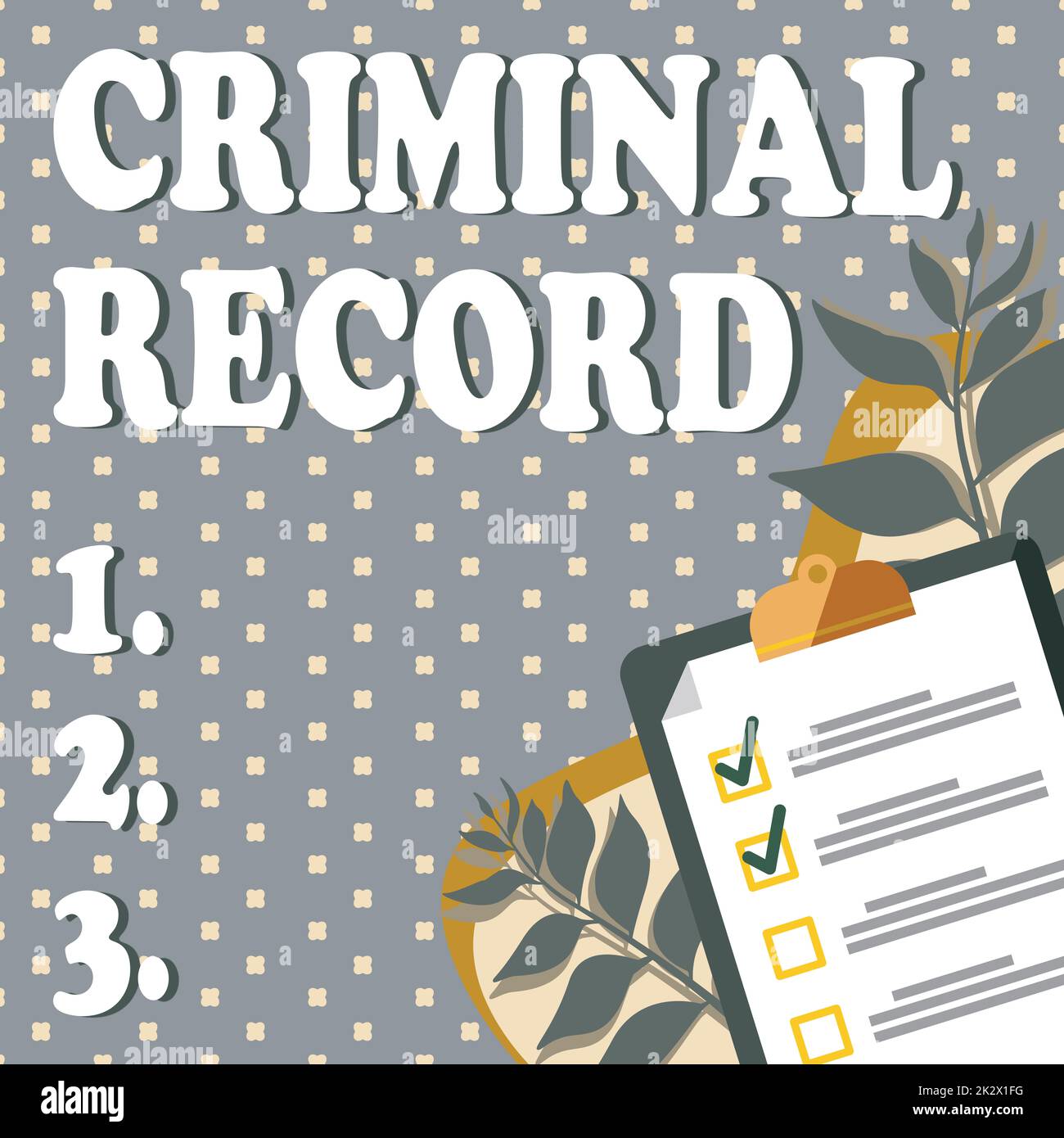 Writing displaying text Criminal Record. Concept meaning profile of a