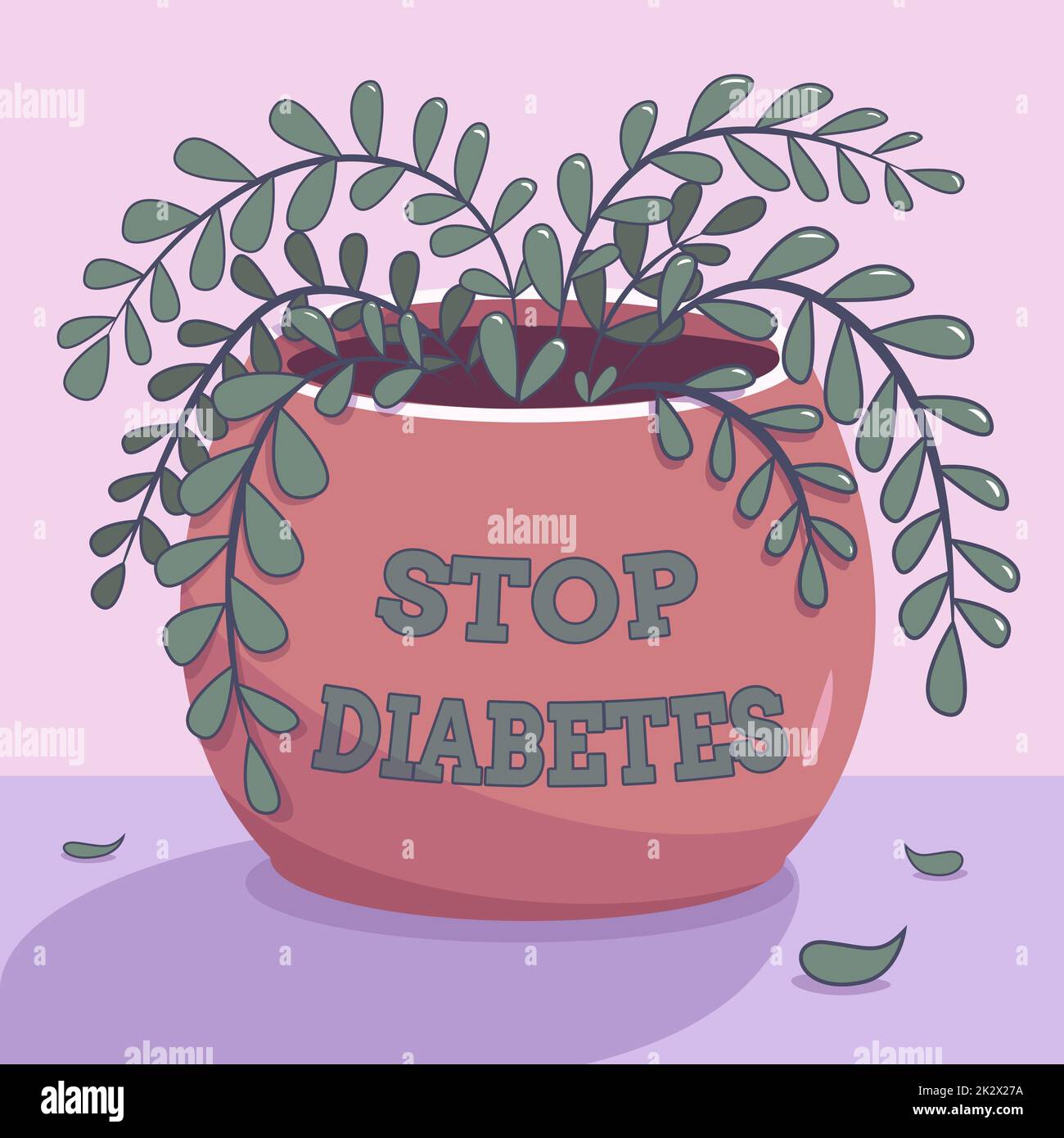 Inspiration showing sign Stop Diabetes. Business overview Blood Sugar Level is higher than normal Inject Insulin Frame Decorated With Colorful Flowers And Foliage Arranged Harmoniously. Stock Photo