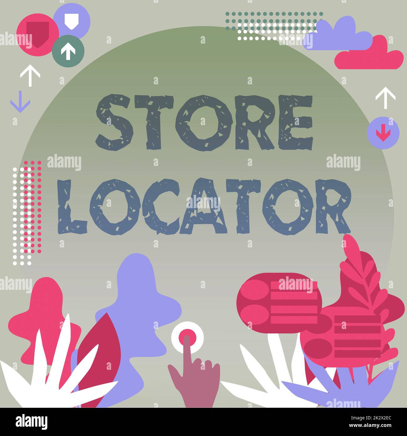 Inspiration showing sign Store Locator. Conceptual photo to know the