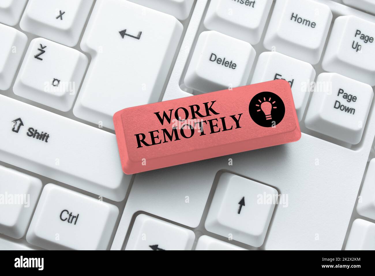 Retping Work Writing displaying text Work Remotely. Business approach Work Remotely ...