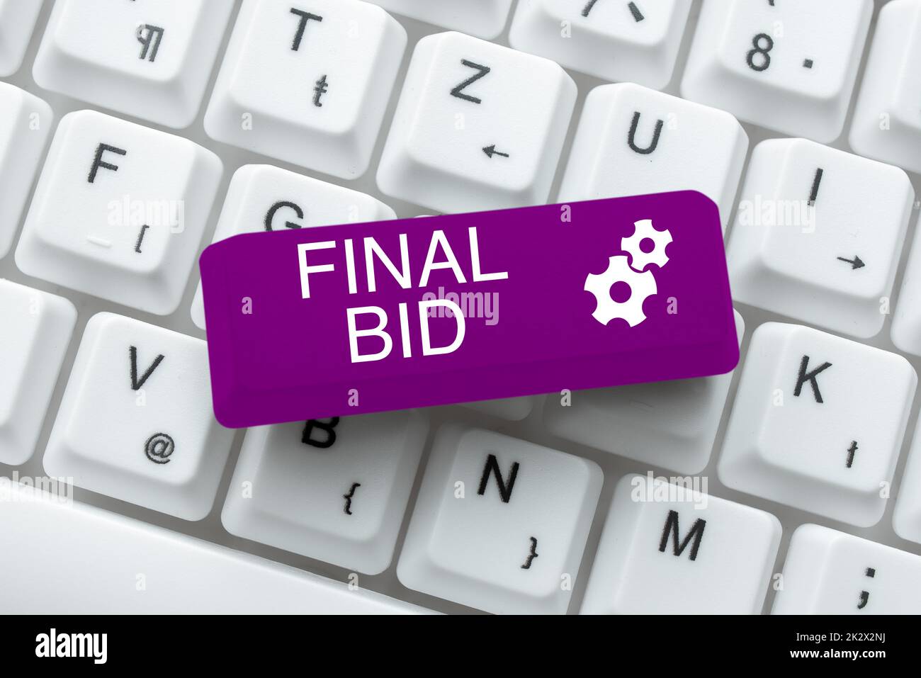 Handwriting text Final Bid. Business idea The decided cost of an item which is usualy very expensive -48924 Stock Photo